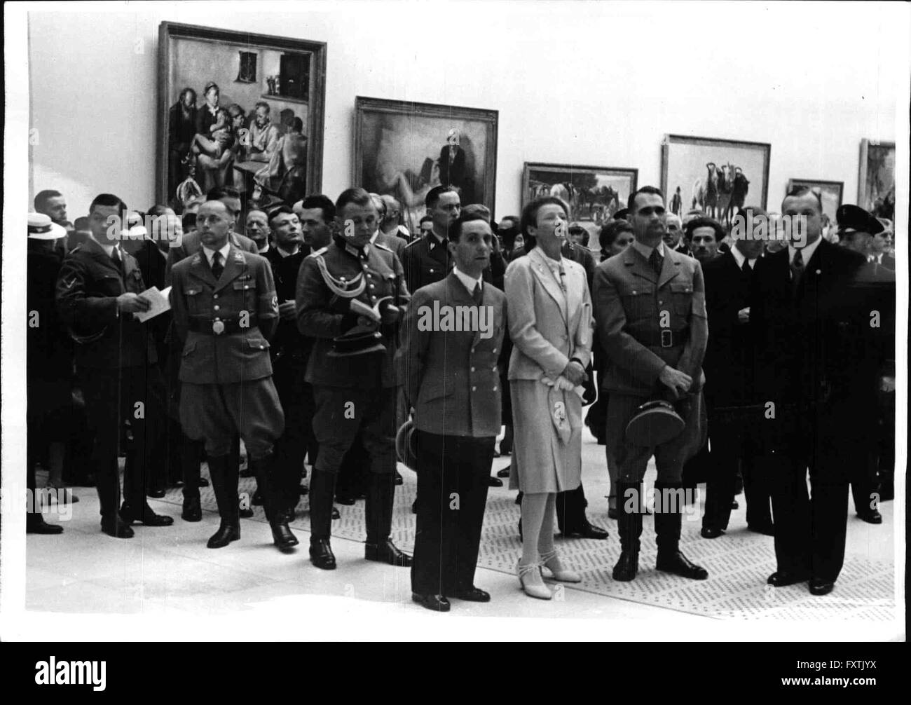 Eröffnung der Deutschen Kunstausstellung 1940 Stock Photo