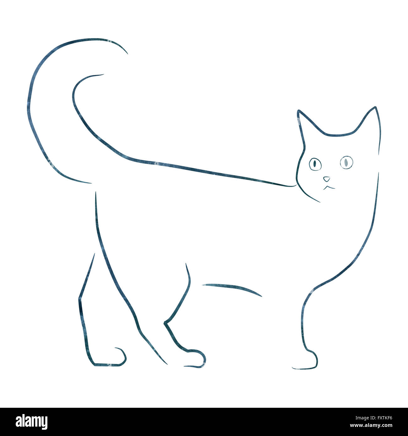 Set of cats icons simple line art style pack Vector Image