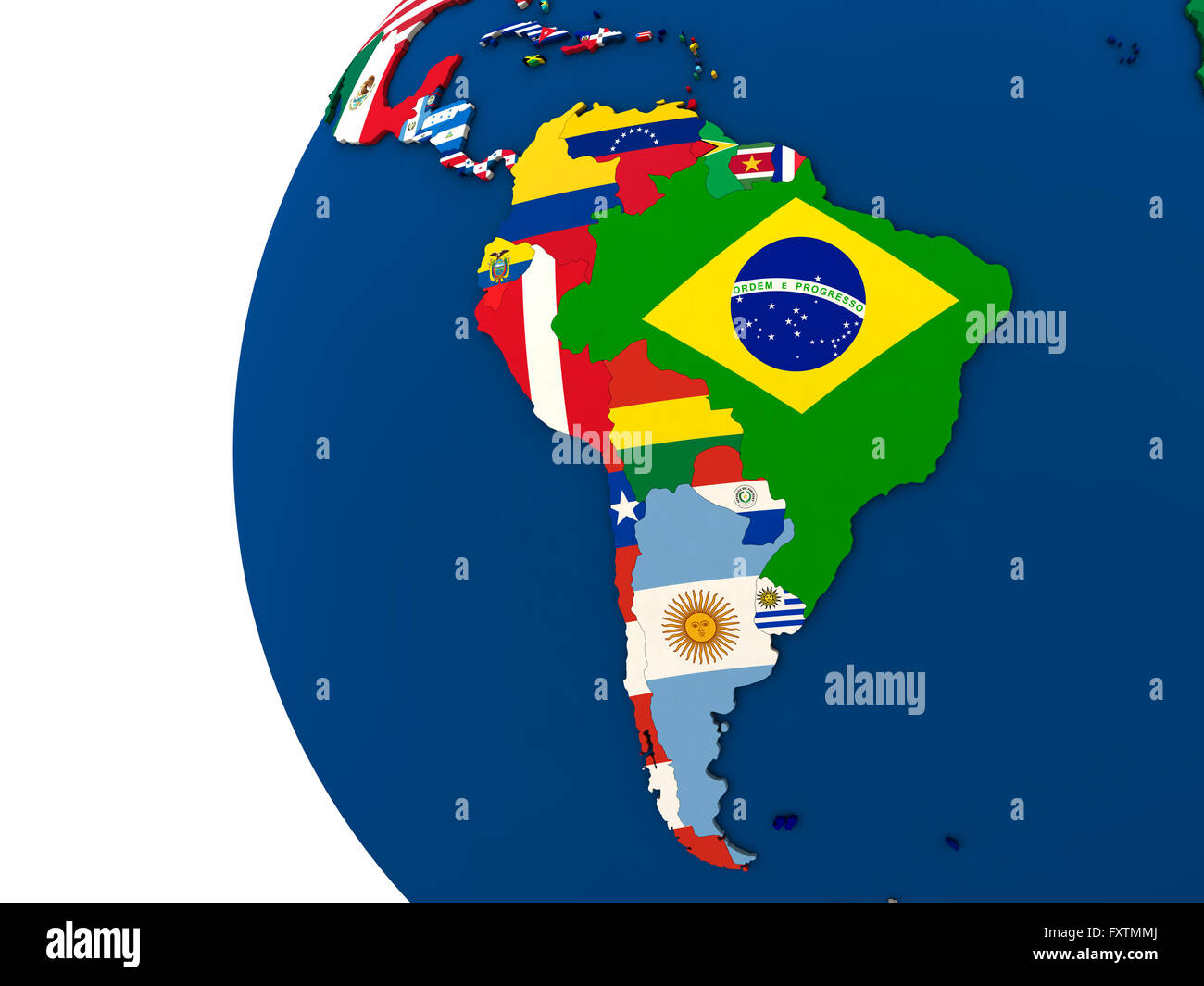 Political map of south America - Political Map Of South America With Each Country Represented By Its FXTMMJ