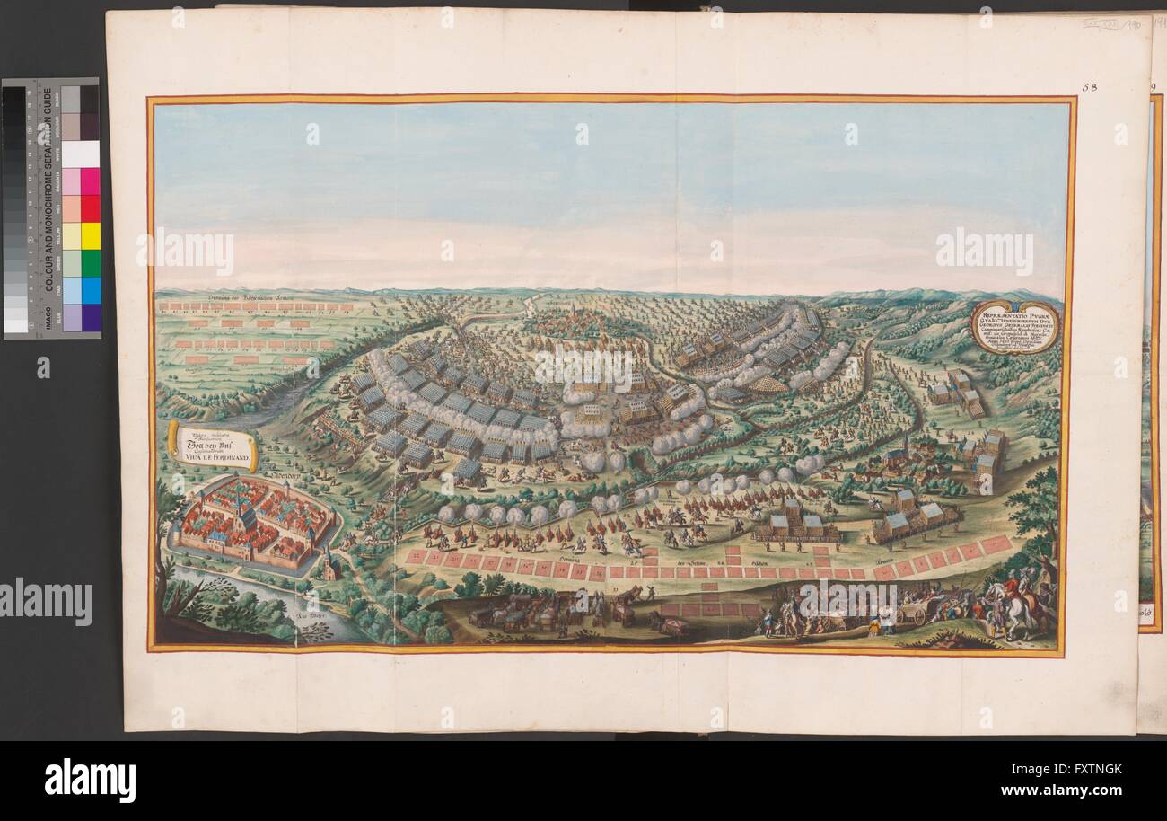 Die Schlacht bei Hessisch Oldendorf 1633 Stock Photo