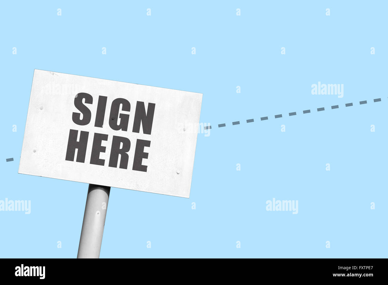Dotted line hi-res stock photography and images - Alamy