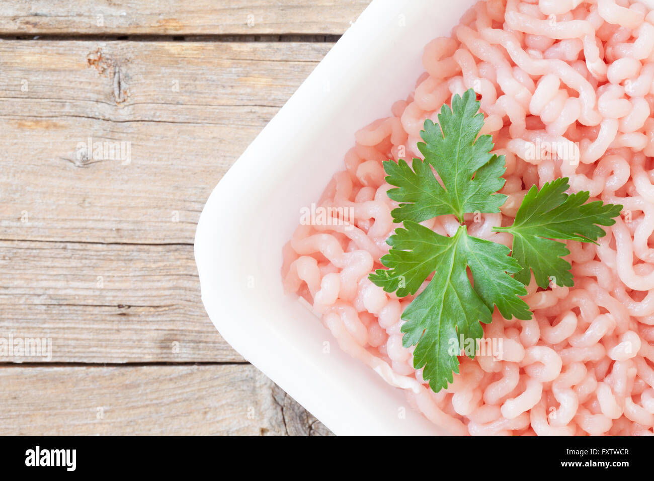 Minced Turkey Meat Stock Photo Alamy