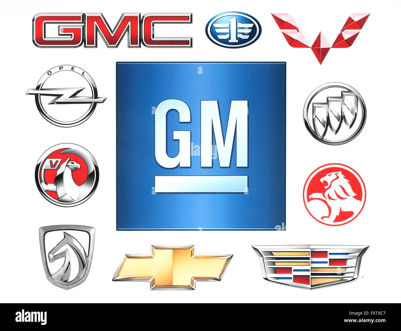 Gm logo hi-res stock photography and images - Alamy