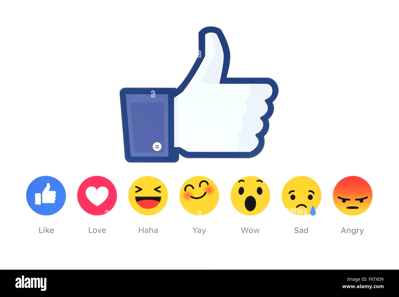 Facebook like button hi-res stock photography and images - Alamy
