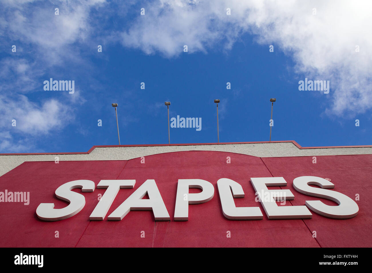 Staples store in downtown Kingston, Ont., on Wednesday Jan. 27, 2016 Stock Photo Alamy