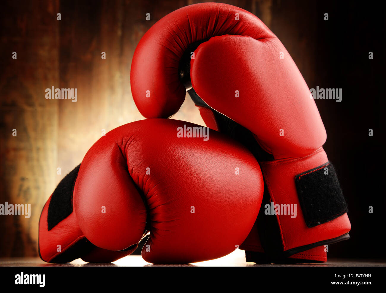 Scottish Tartan Green And Red Print Boxing Gloves