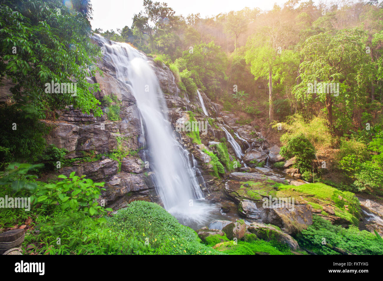 Chaimai Waterfall, Chiangmai, Thailand (Wachiratarn Waterfall) Stock Photo