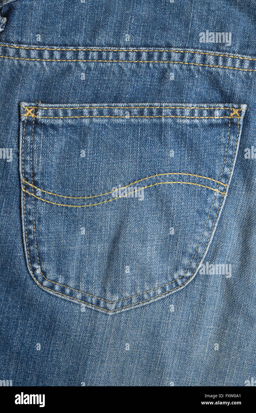 Blue Denim jeans close up detail. Textures and backgrounds Stock Photo ...