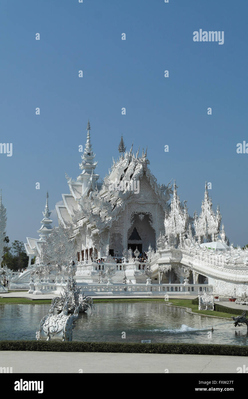 The White Temple (Wat Rong Khun) in Chiang Rai - Thailand Stock Photo ...