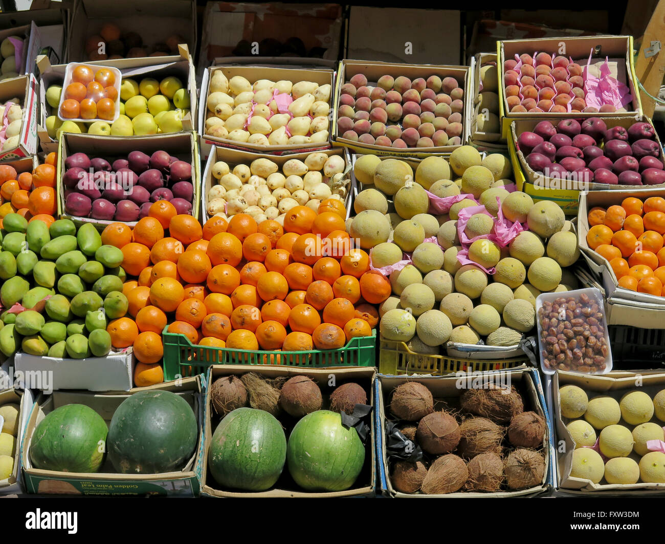 Obststand, Hurghada, Aegypten Stock Photo