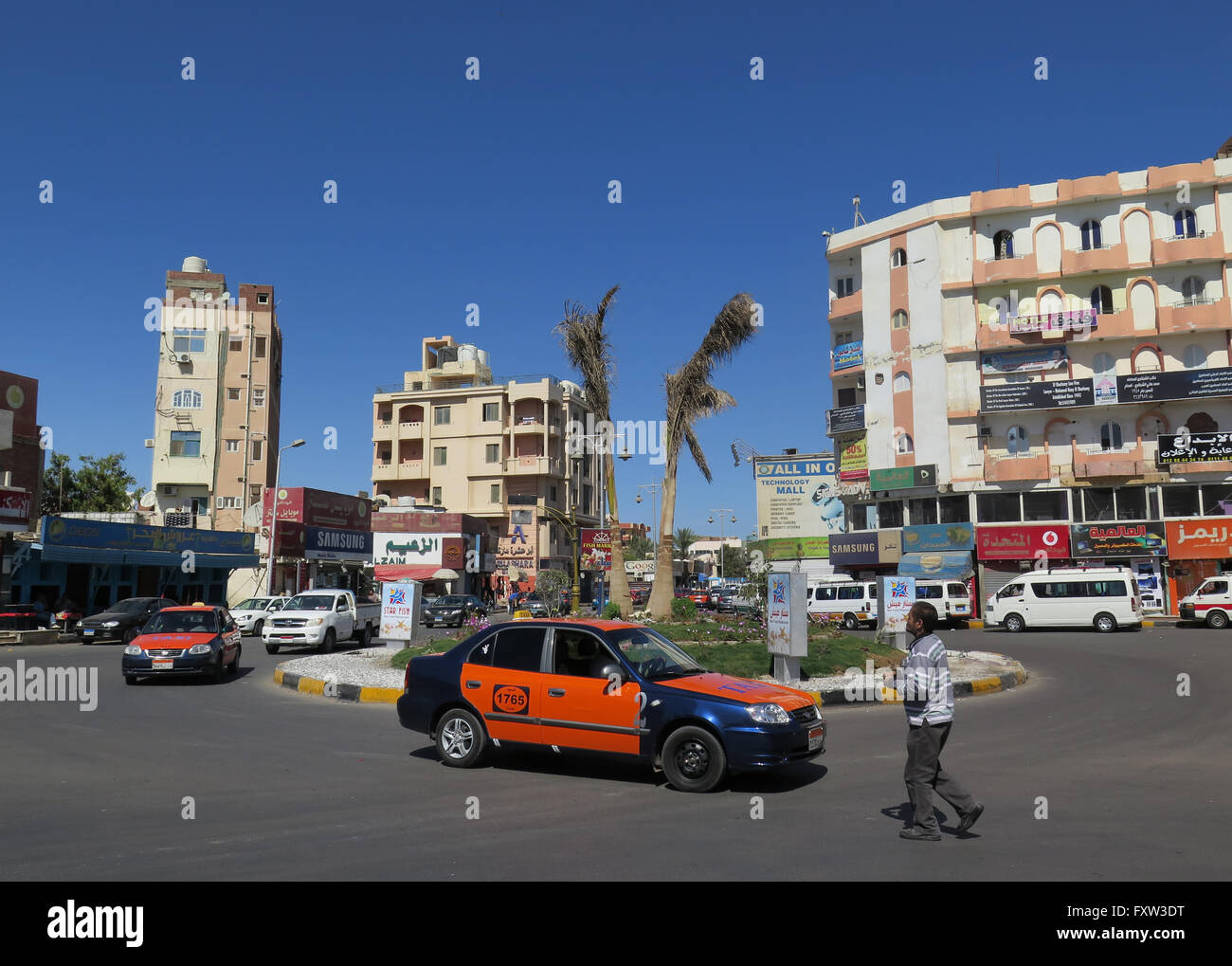 Strassenverkehr, Hurghada, Aegypten Stock Photo