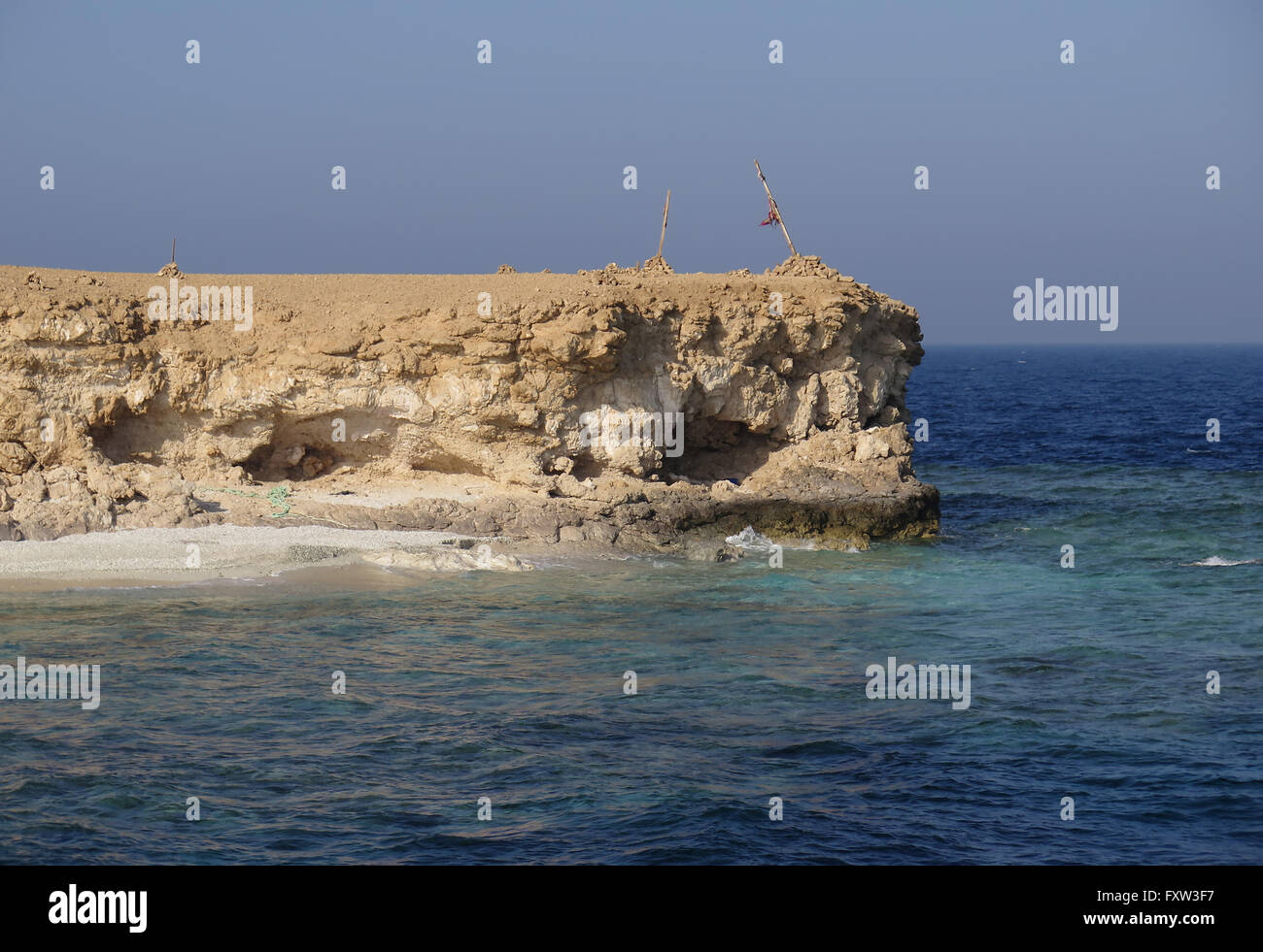 Insel, Little Bother, Brother Islands, Rotes Meer, Aegypten Stock Photo