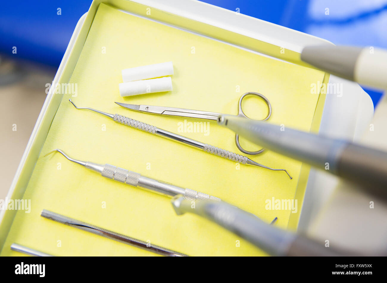 close up of dental instruments Stock Photo Alamy