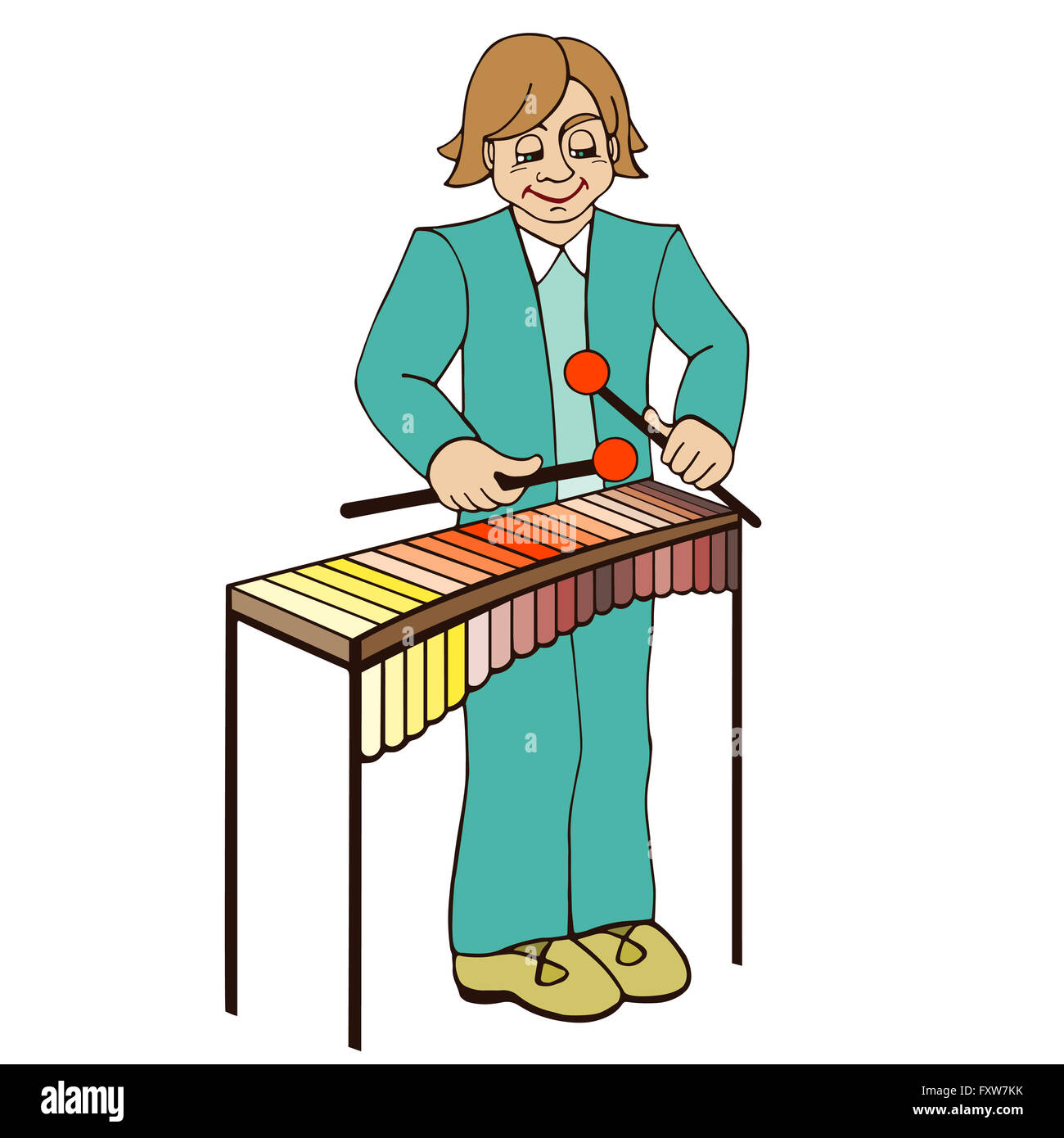 Xylophone Cartoon High Resolution Stock Photography And Images Alamy