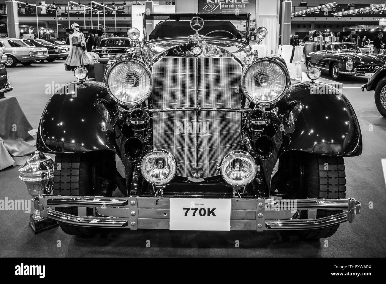 Full-size luxury car Mercedes-Benz 770K Cabriolet D (W07), 1931 Stock ...