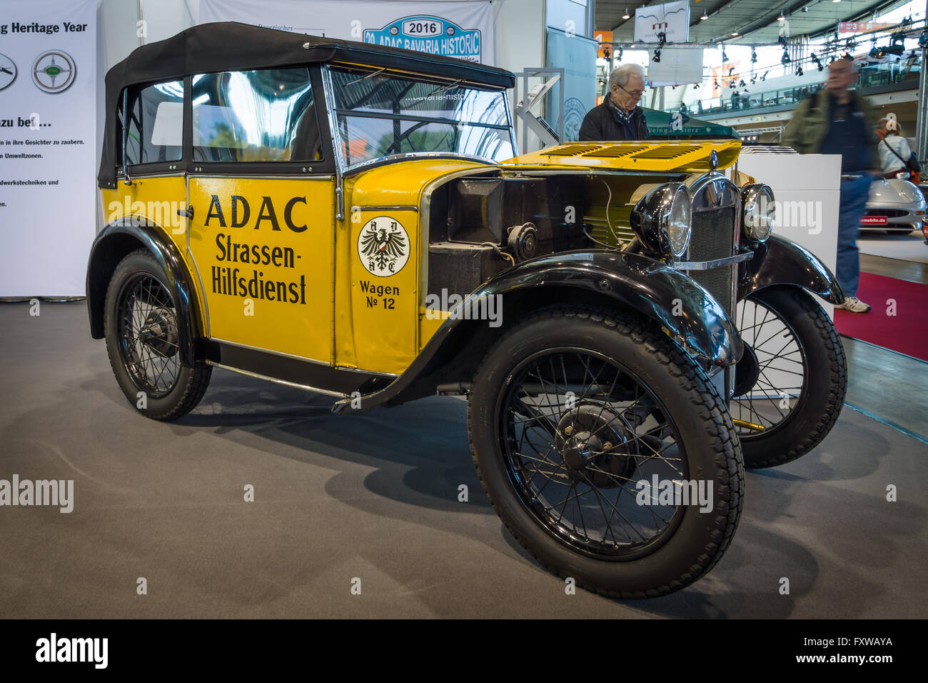 Retro car BMW 3/15 PS DA2 ( 'Dixi') by ADAC (General German Automobile Club), 1929. Stock Photo