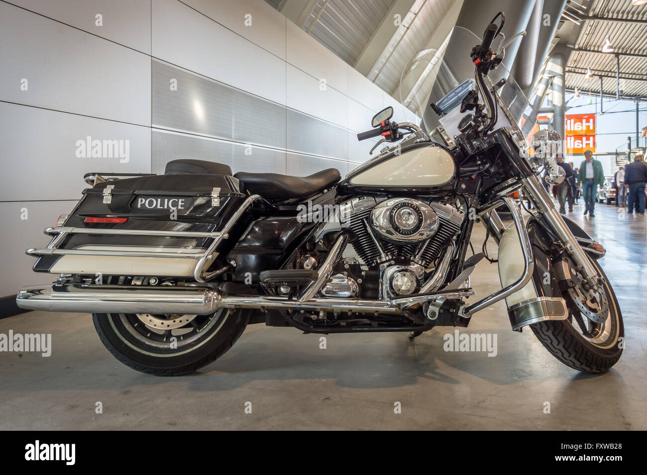 Harley davidson police bike hi-res stock photography and