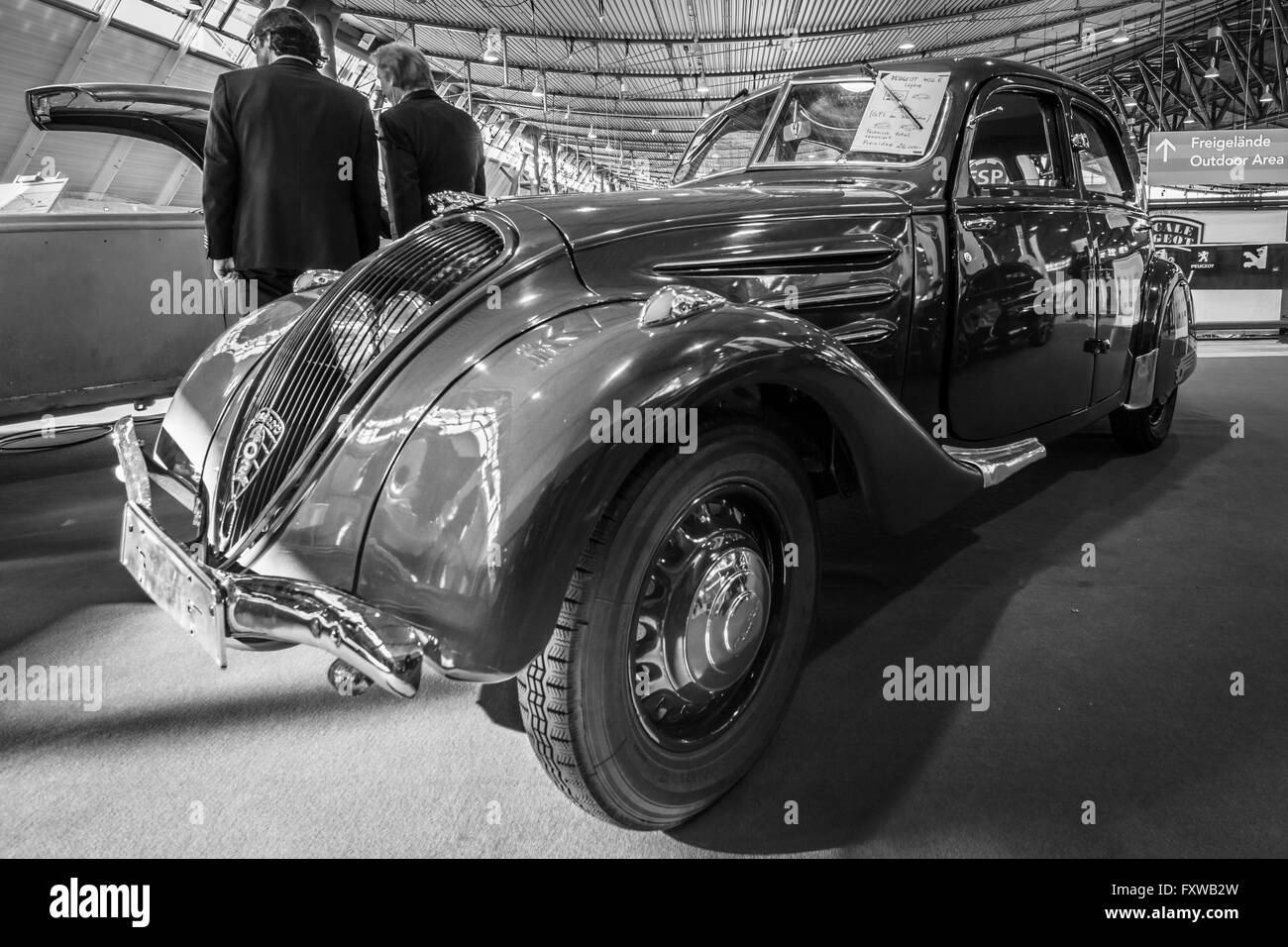 Large family car Peugeot 402 Legere E, 1939. Stock Photo