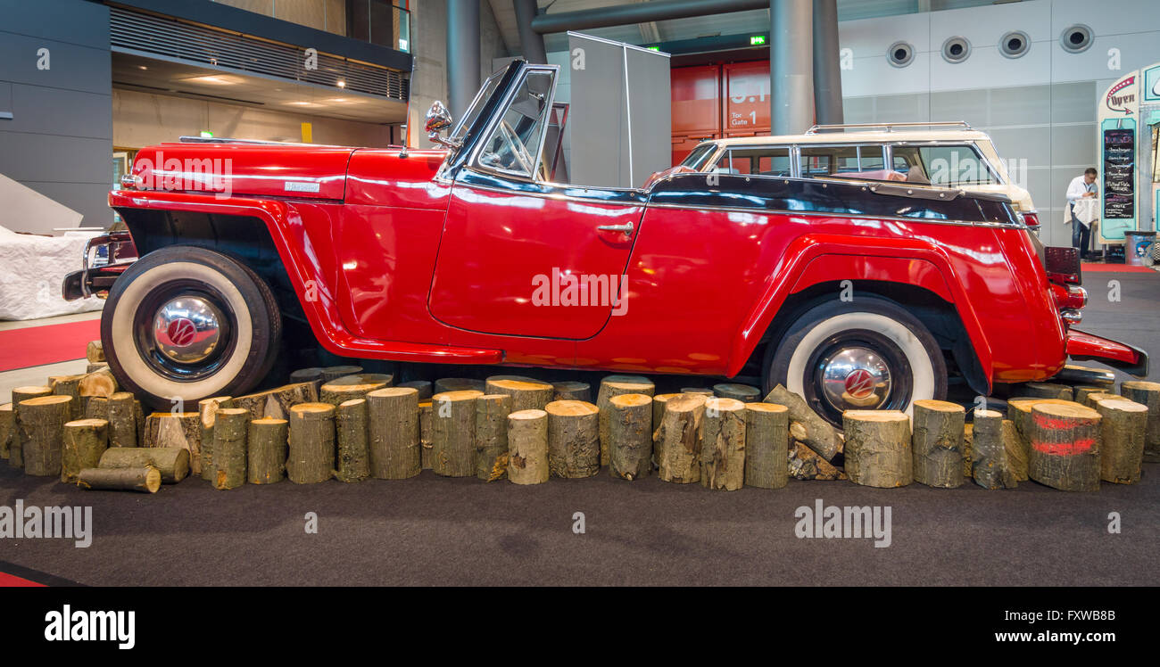 Vintage car WillysOverland Jeepster, 1949 Stock Photo Alamy