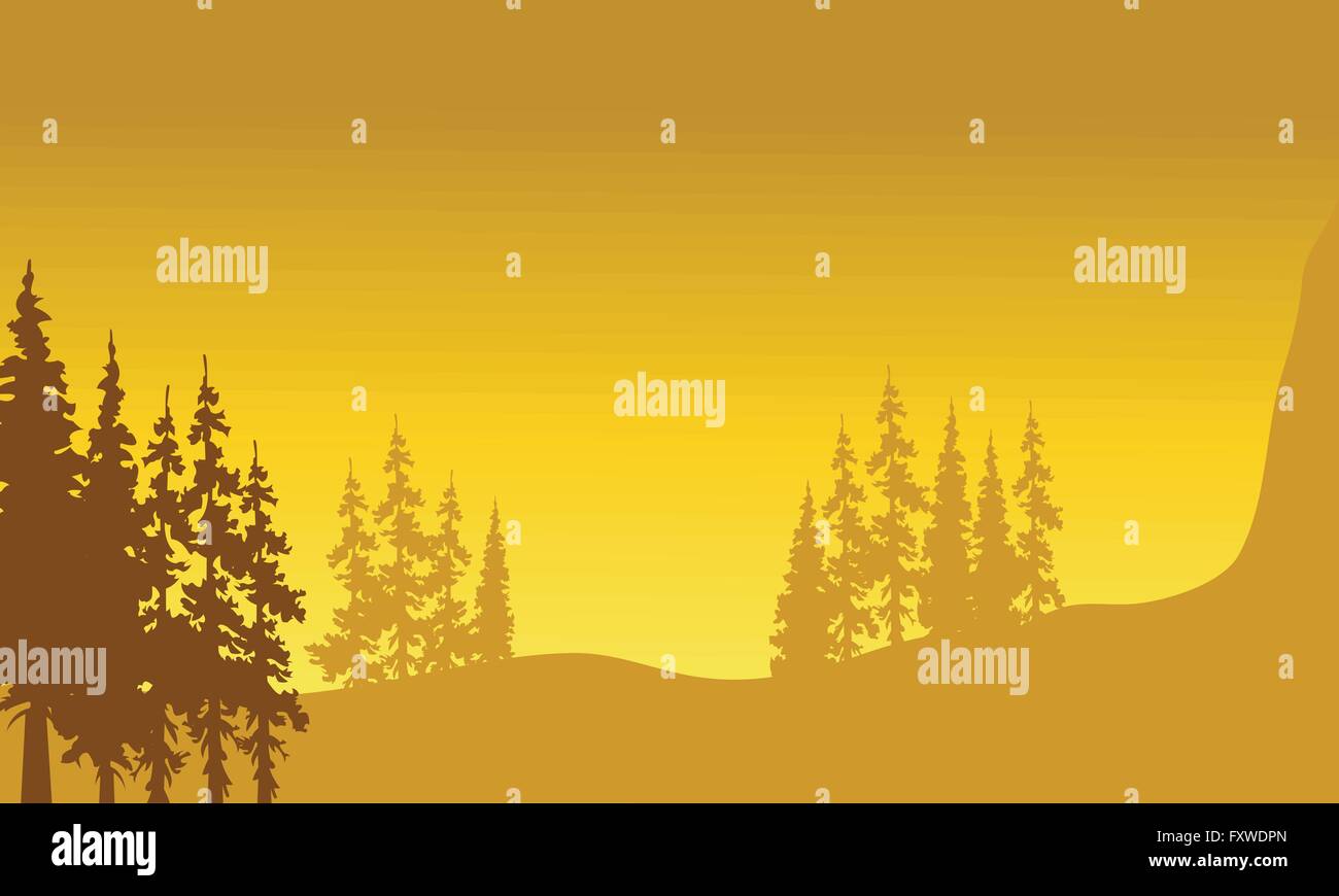 Beautiful landscape spruce Stock Vector Image & Art - Alamy