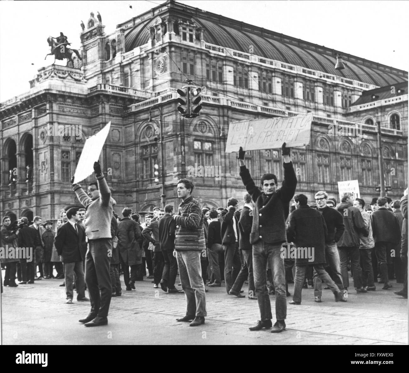 Borodajkewycz-Demonstrationen in Wien Stock Photo