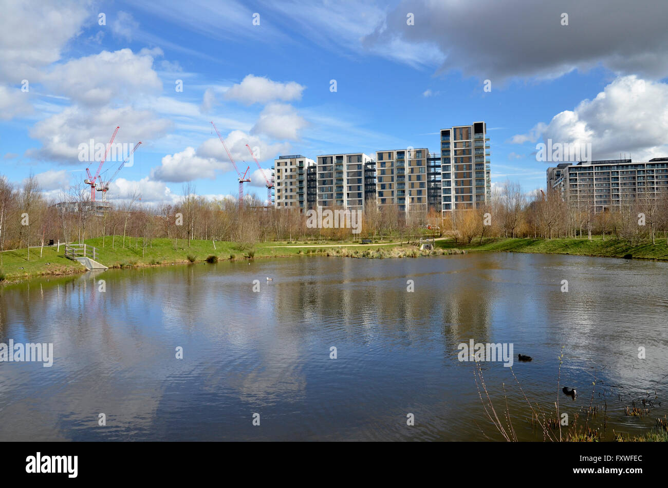 The Chobham Manor housing development on the Queen Elizabeth Olympic