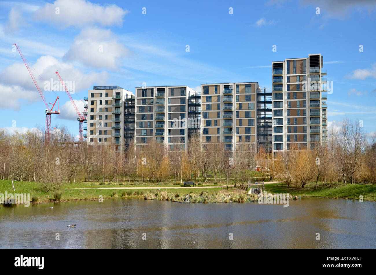 The Chobham Manor housing development on the Queen Elizabeth Olympic