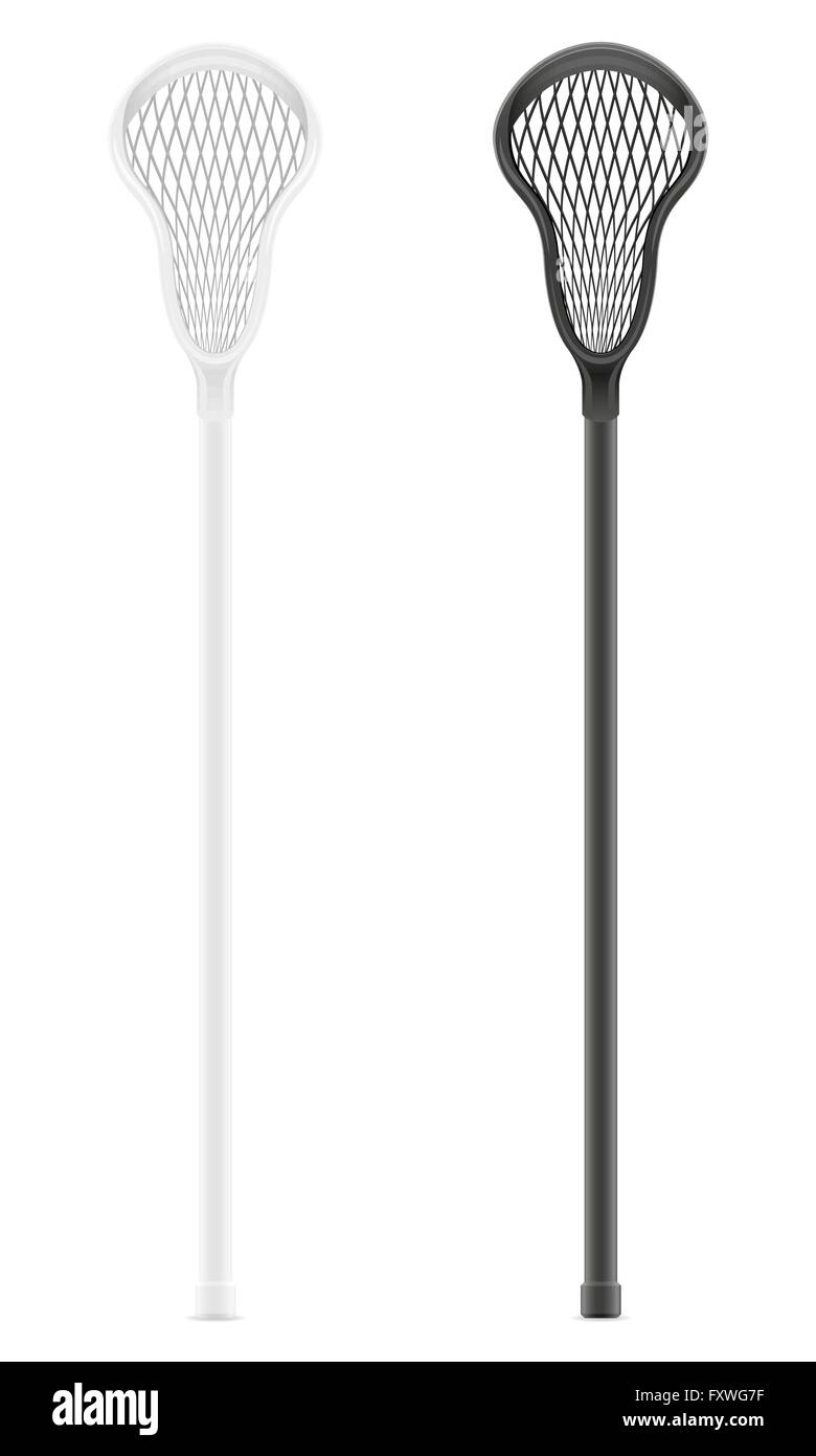 lacrosse sticks vector illustration isolated on white background Stock