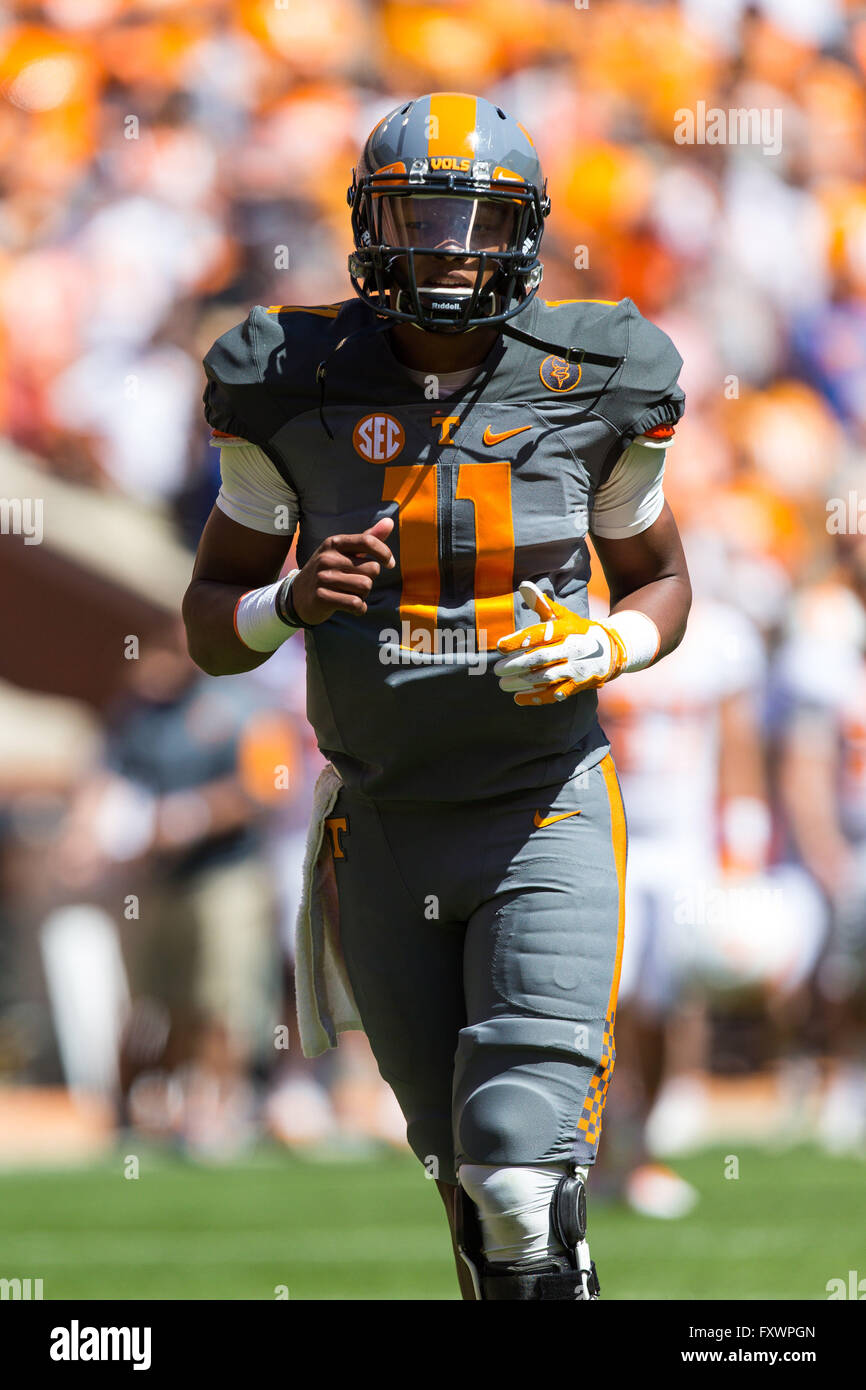 April 16, 2016: Joshua Dobbs #11 of the Tennessee Volunteers during the University of Tennessee Orange and White intrasquad scrimmage at Neyland Stadium in Knoxville, TN Tim Gangloff/CSM Stock Photo