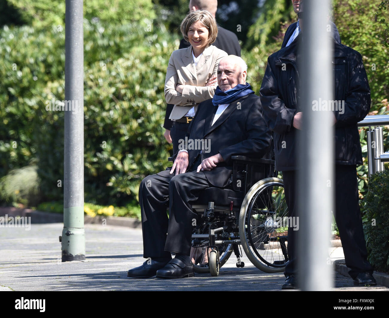 Oggersheim Germany 19th Apr 2016 Former German Chancellor Helmut Oggersheim Germany 19th Apr 2016 Former German Chancellor Helmut