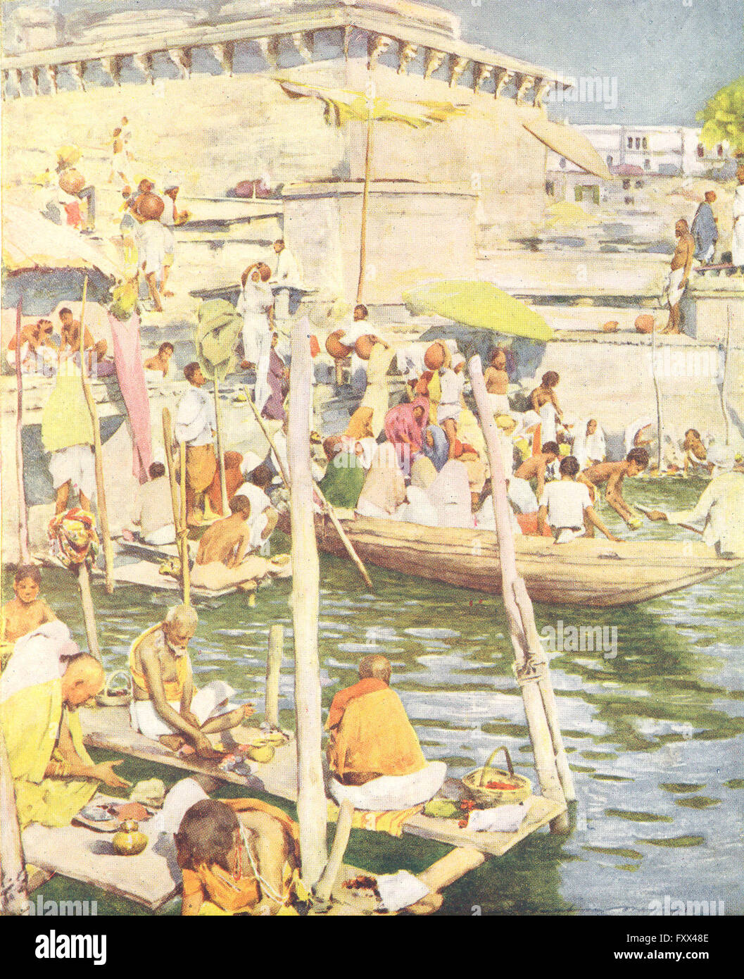 Varanasi print hi-res stock photography and images - Alamy