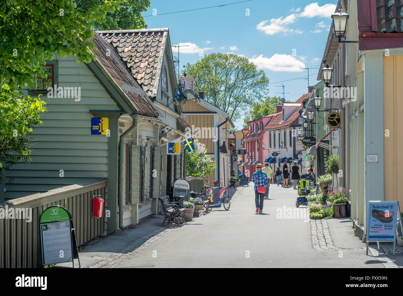 Sigtuna - the oldest town in Sweden Stock Photo