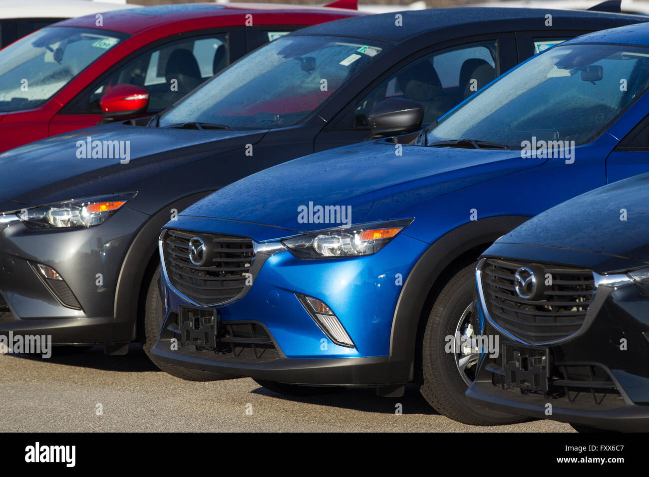 Mazda car dealership in Kingston, Ont., on Thursday Jan. 7, 2016. Stock Photo