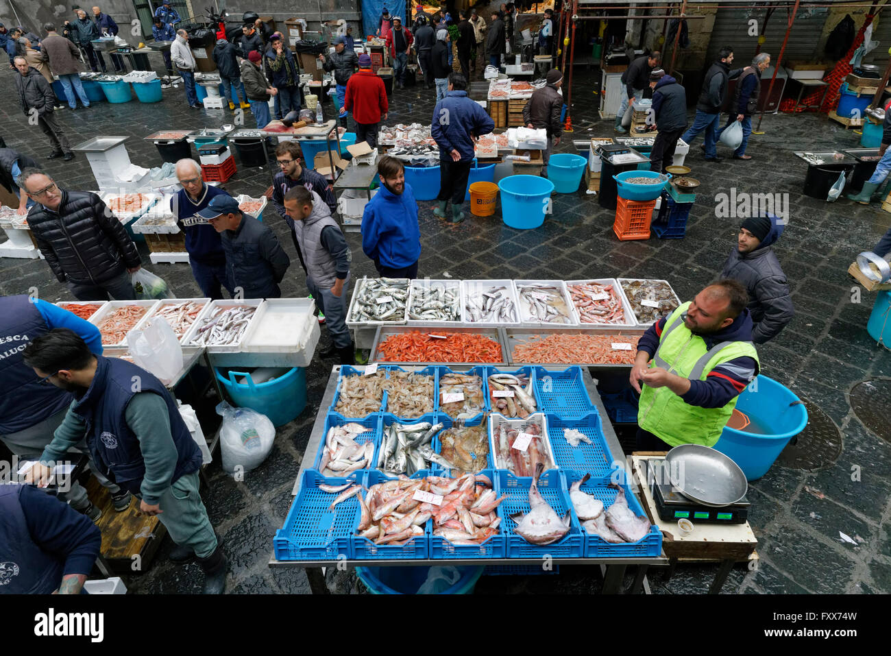 The Fish Market in Catania Stock Photo Alamy