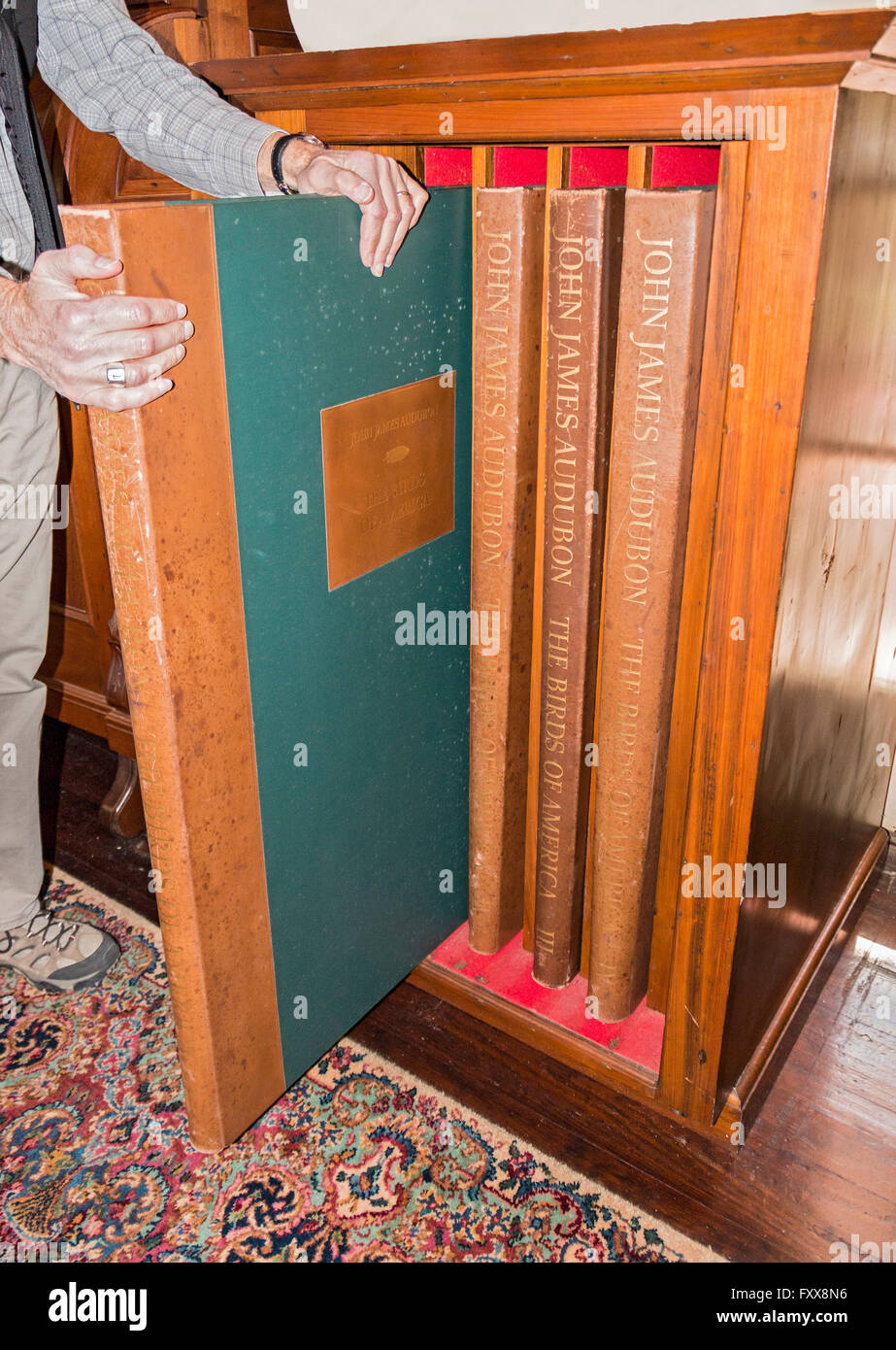 Rack large audubon books in hires stock photography and images Alamy