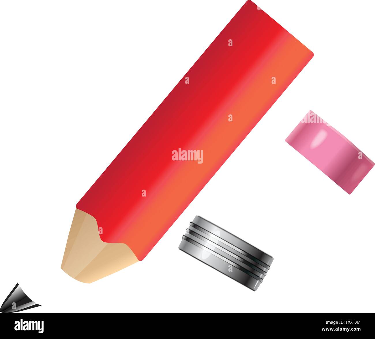 Broken colour pencil Stock Vector Images Alamy