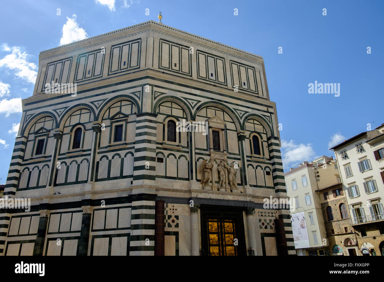 The Florence Baptistery or Battistero di San Giovanni in Florence Stock Photo