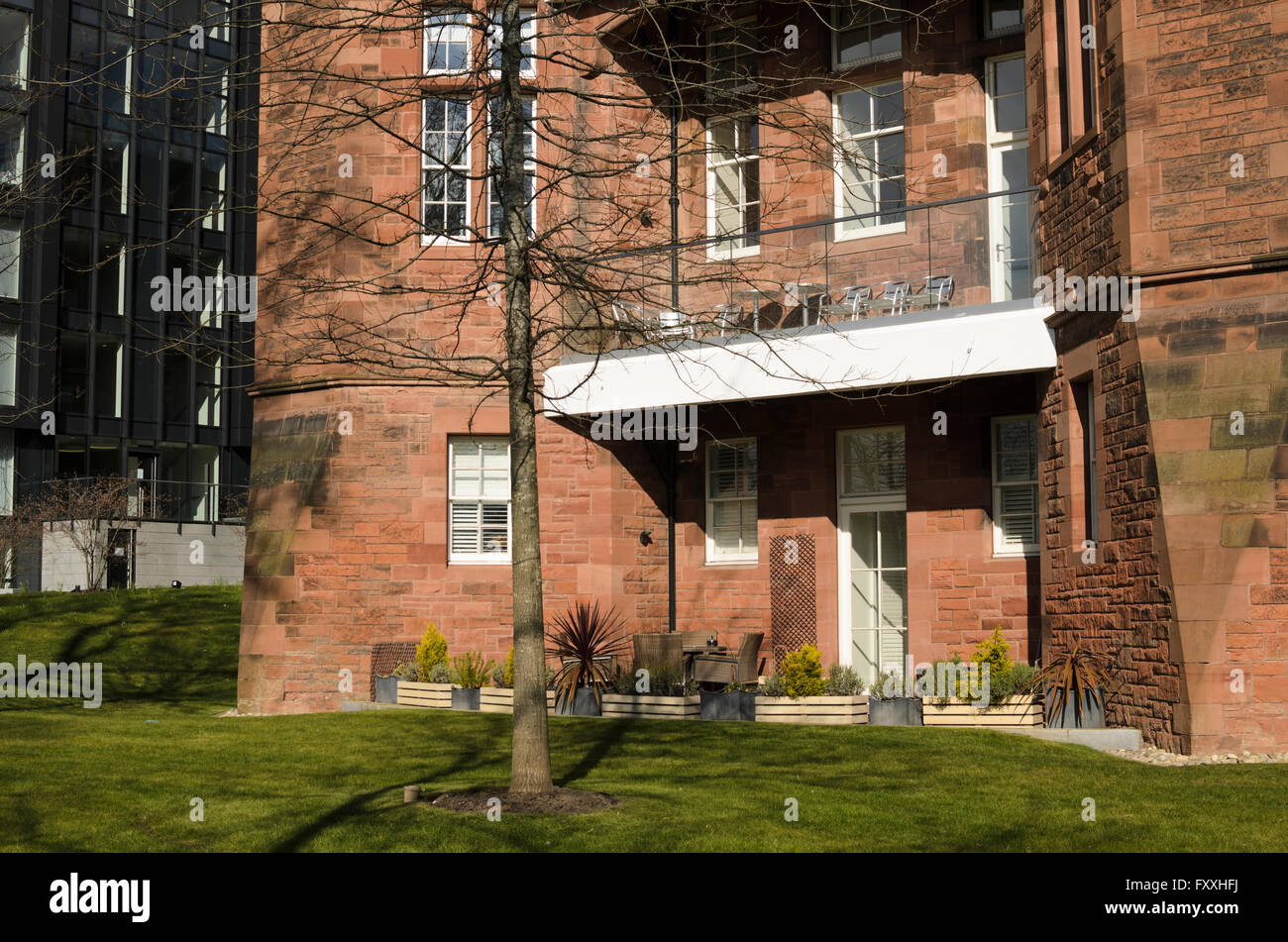 Redeveloped flats at the Quartermile development, Edinburgh, Scotland