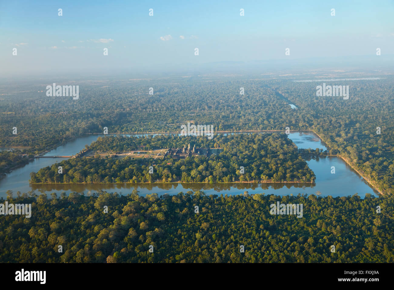 Angkor wat aerial view hi-res stock photography and images - Alamy