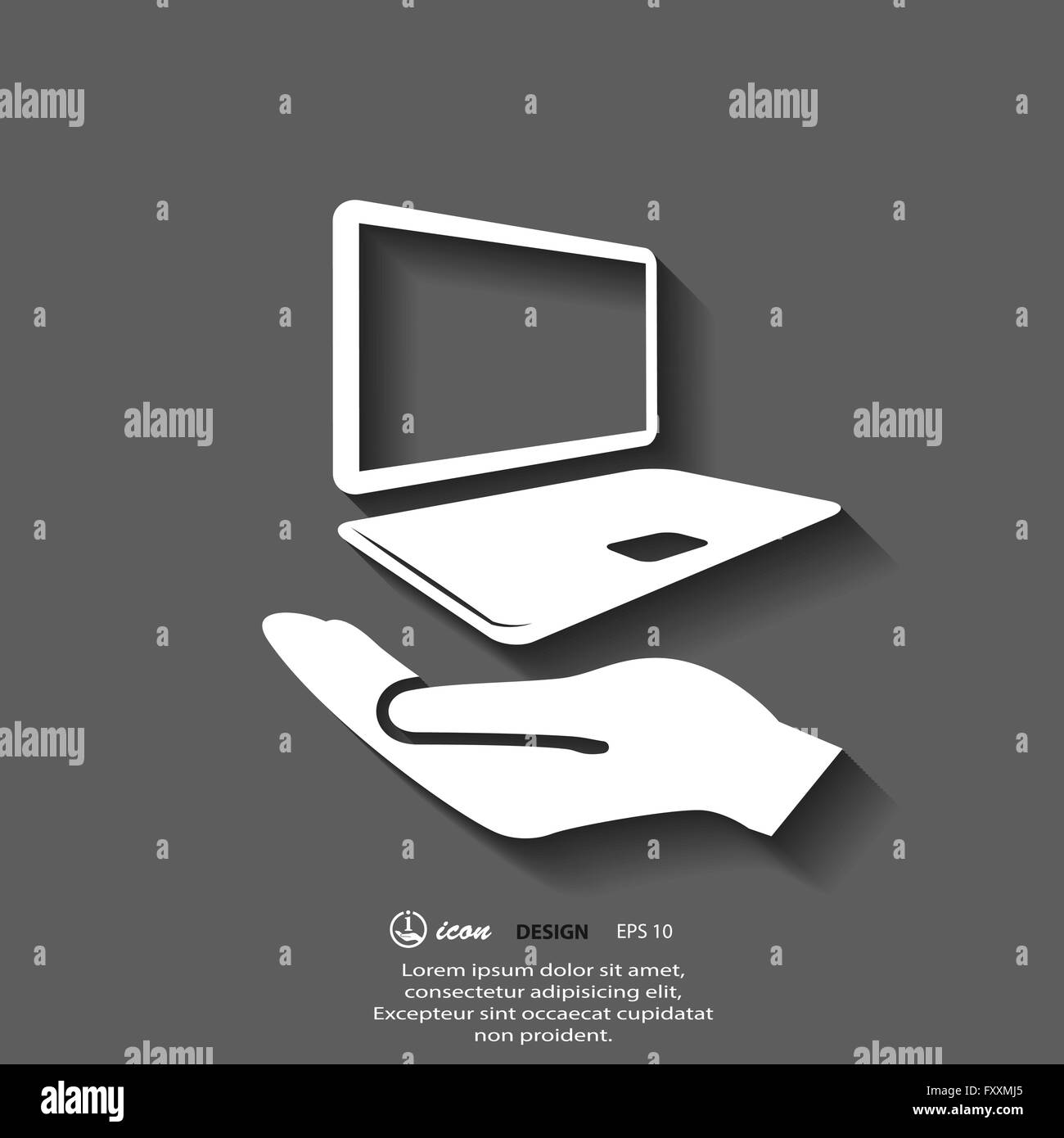 Pictograph of computer Stock Vector Image & Art - Alamy