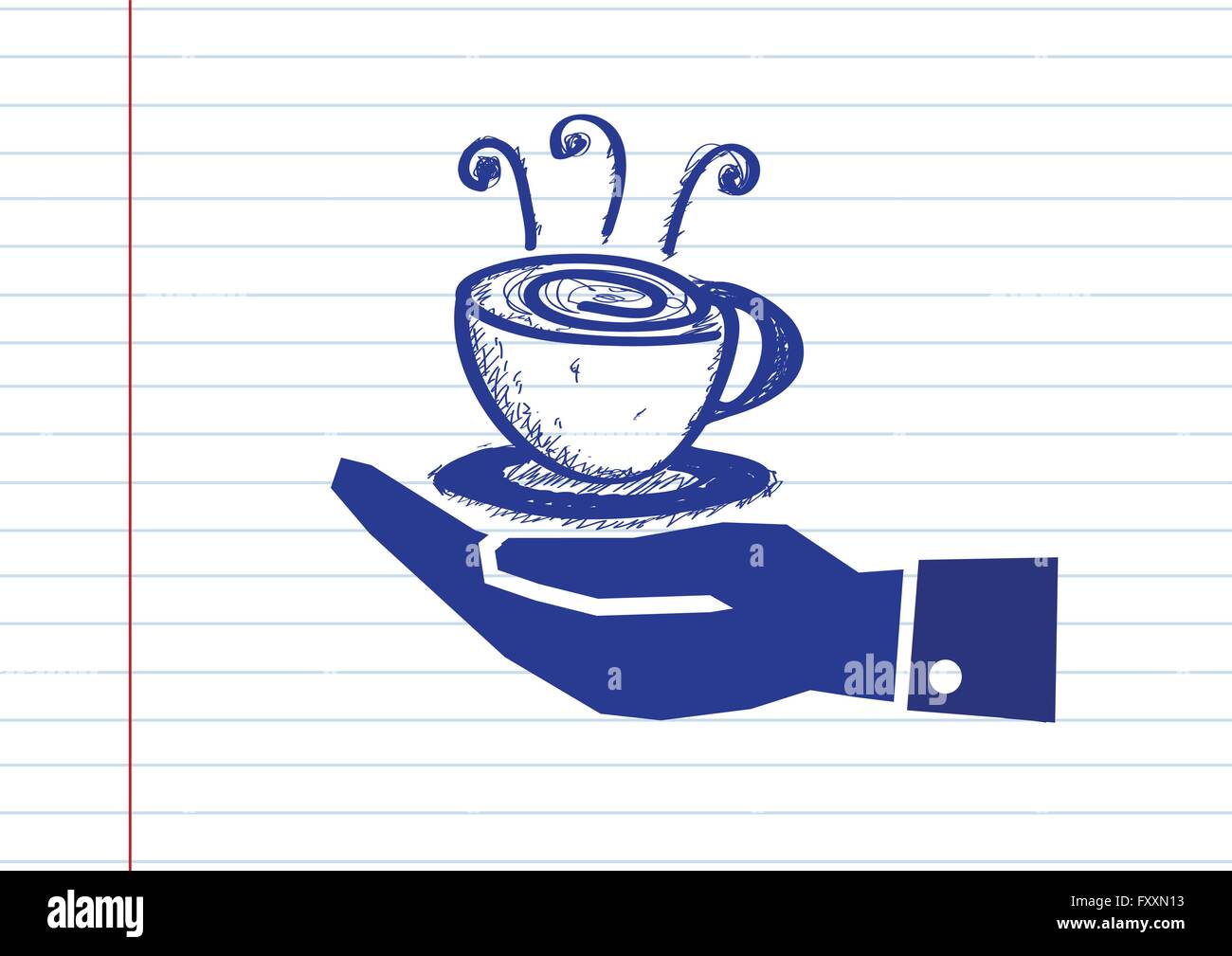 Hand Holding Coffee Cup Stock Vector Image & Art - Alamy