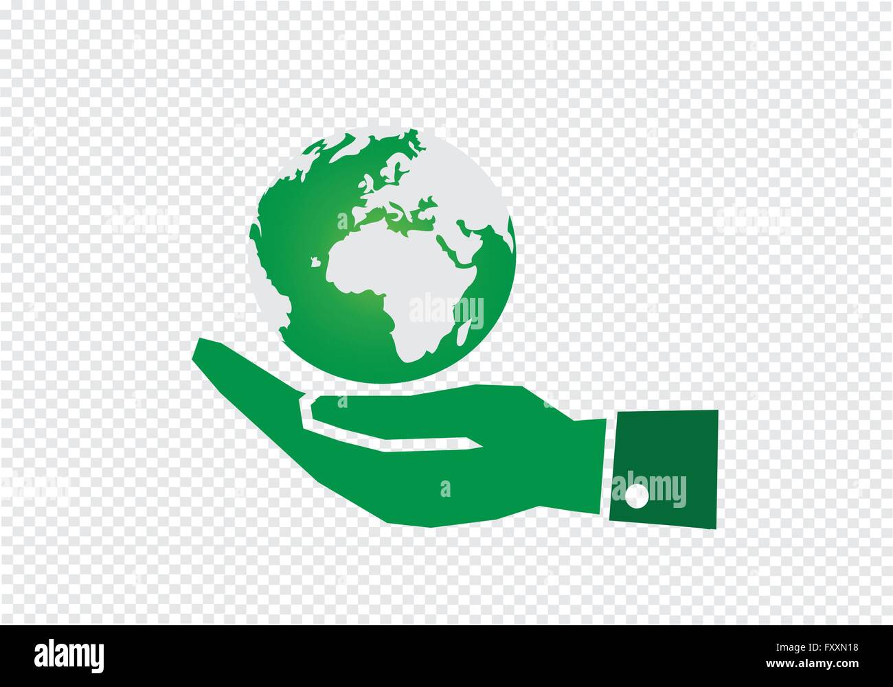 Hand holding world globe Stock Vector Image & Art - Alamy
