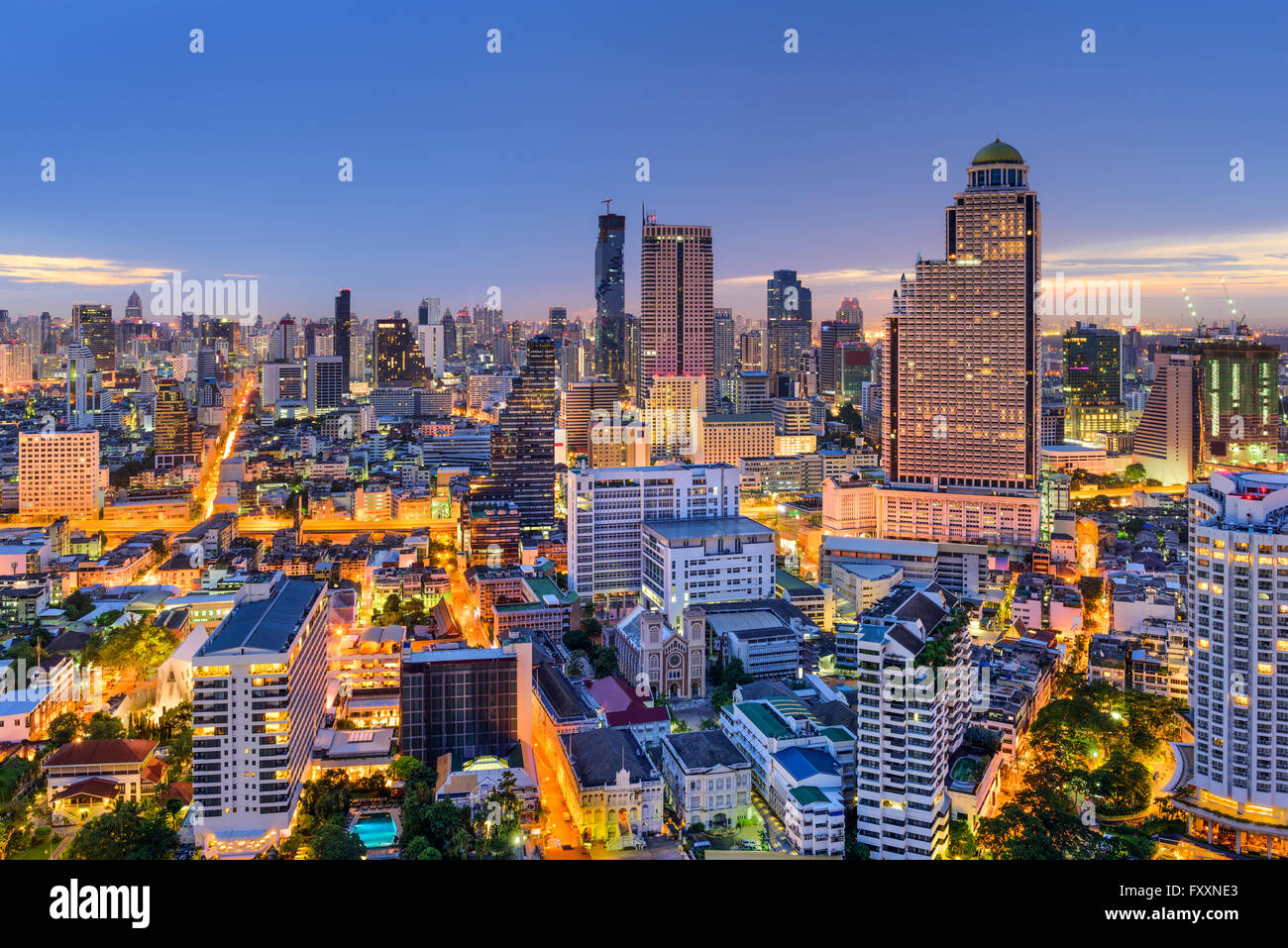 Bangkok, Thailand skyline. Stock Photo