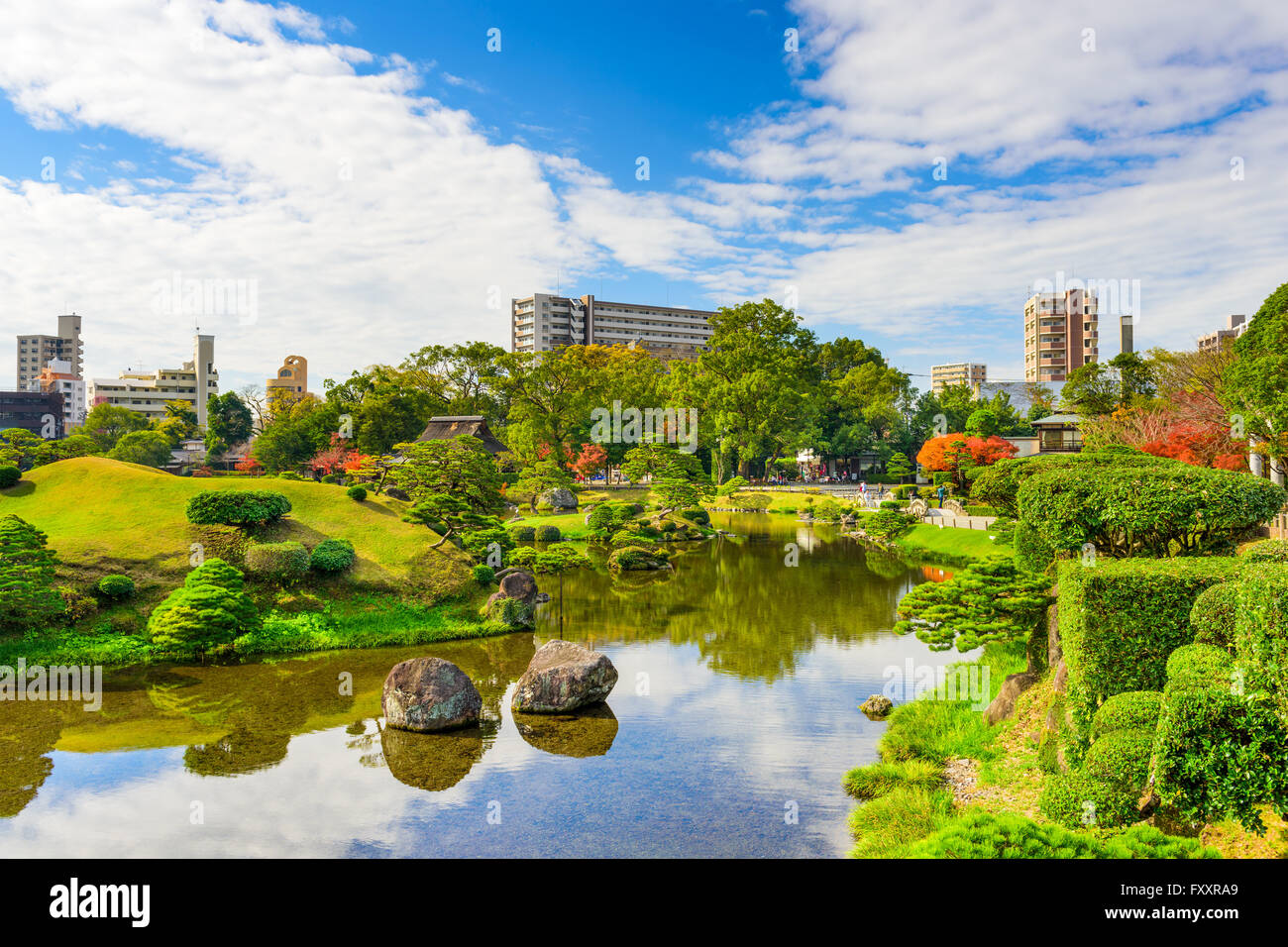 Kumamoto Japan At Suizenji Garden In The Autumn Stock Photo Alamy