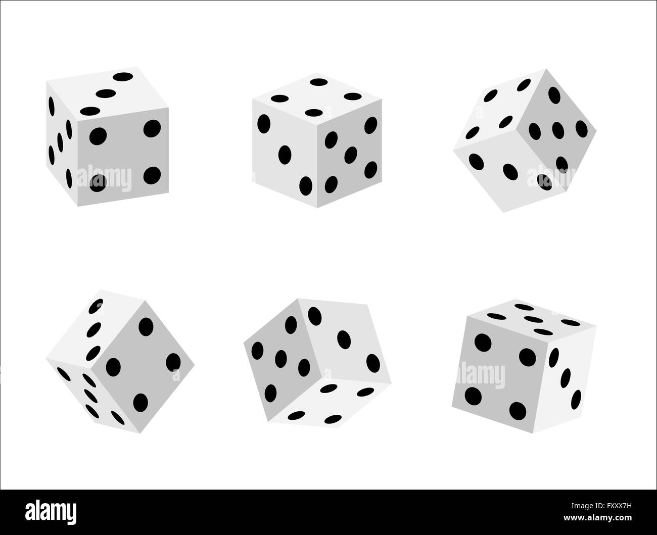 Yellow dice Black and White Stock Photos & Images Alamy