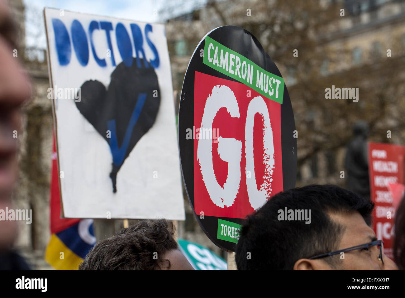 An anti government march in London against government austerity measures drew people from all walks of life. Stock Photo
