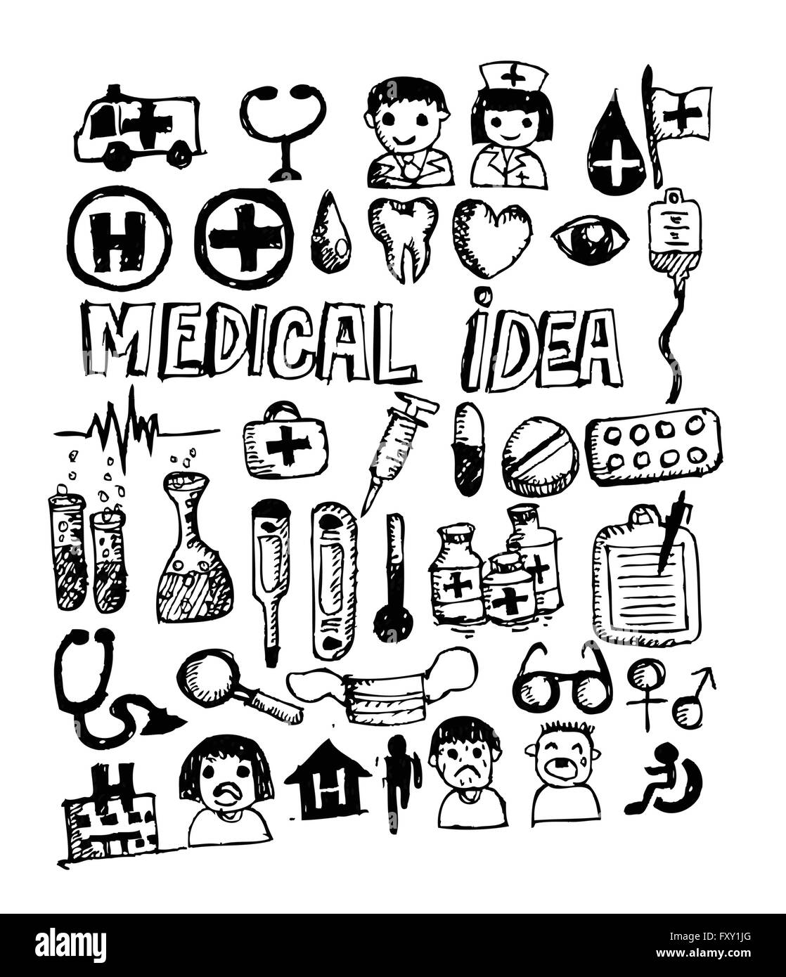 medical icons and medical symbol Stock Vector Image & Art Alamy