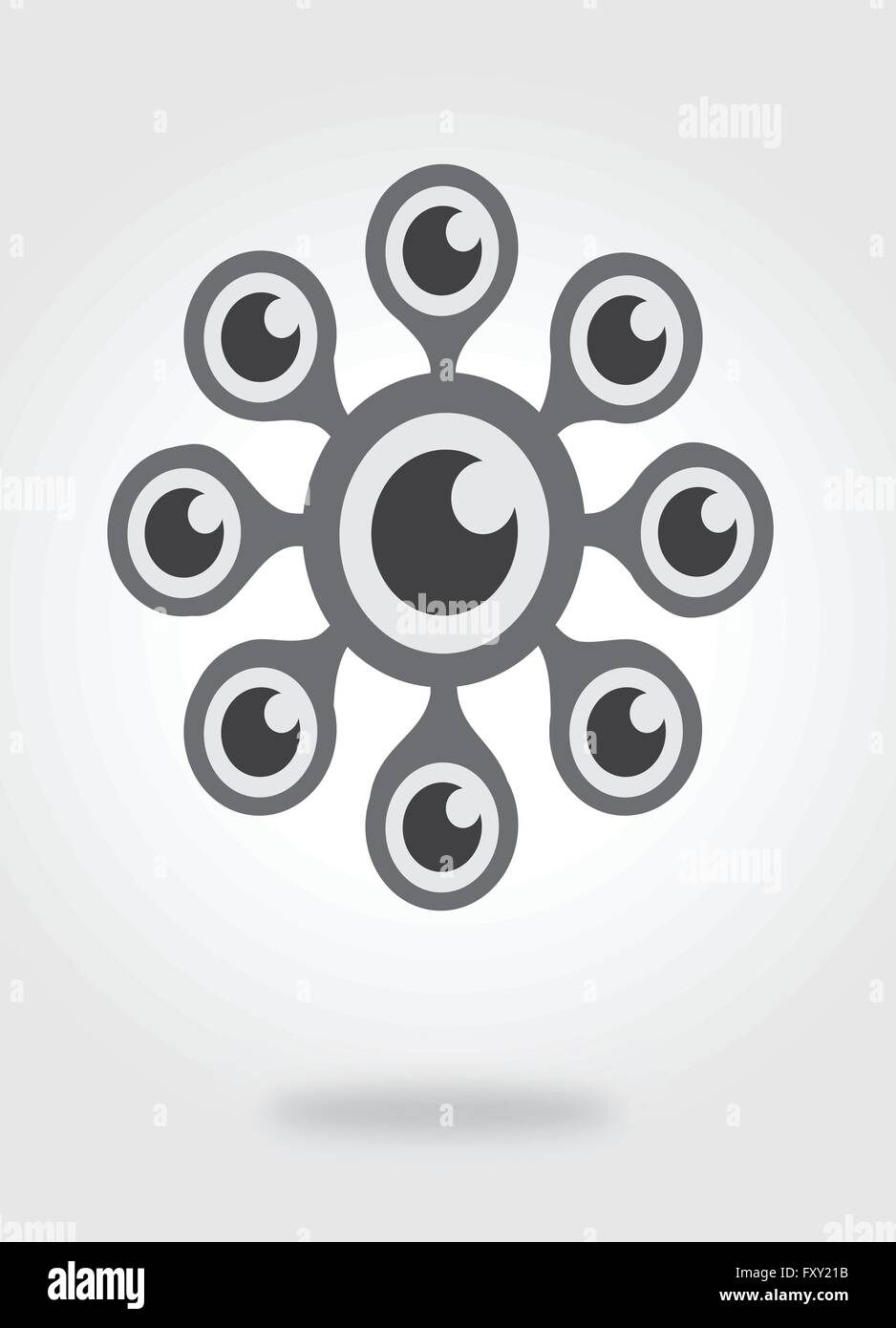 Eye icon character design Stock Vector Image & Art - Alamy
