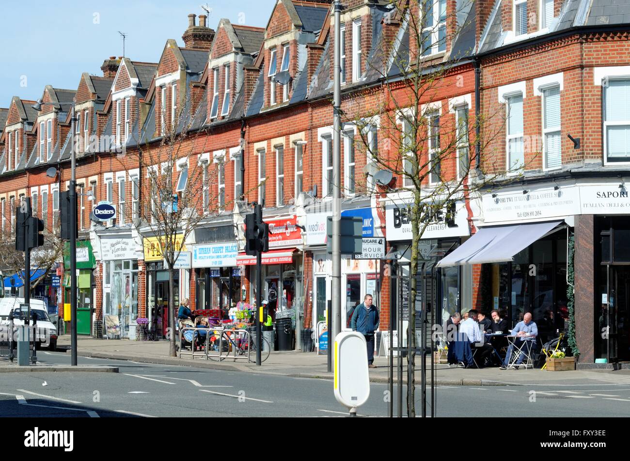 Parade of shops in Heath Road Twickenham West London Stock Photo Alamy