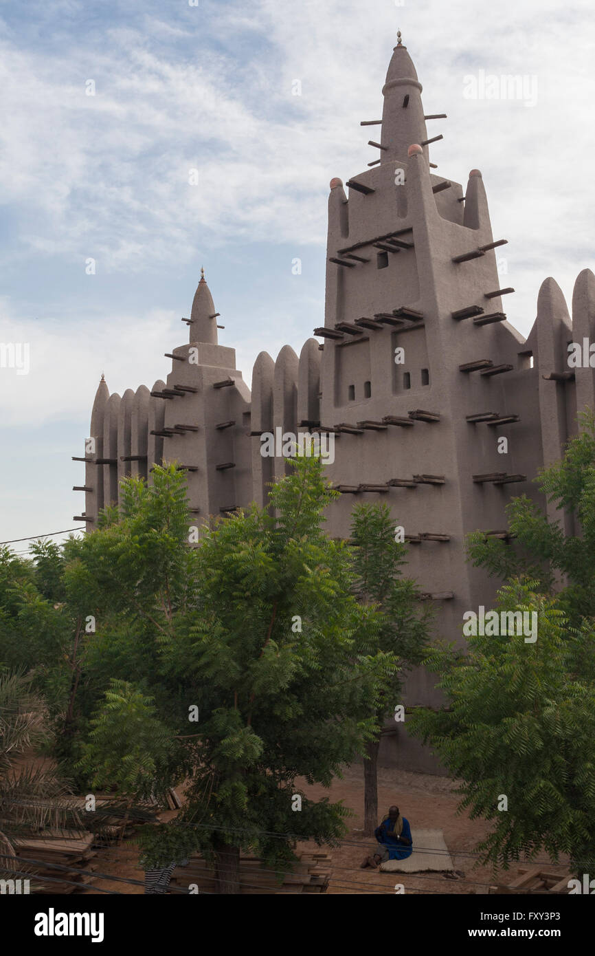 Komoguel mosque (Grand Mosque of Mopti) in Mopti, Mali, Africa Stock Photo